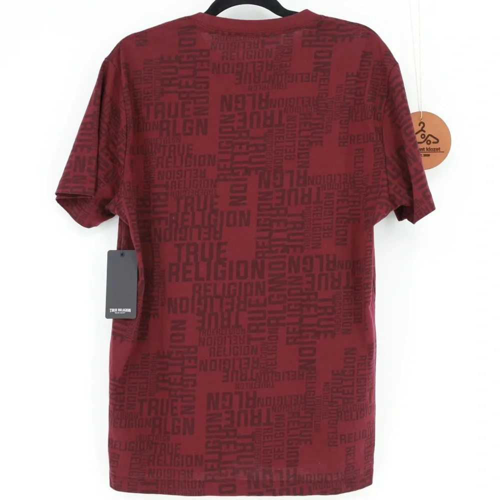 TRUE RELIGION MEN‎ CREW NECK SHORT SLEEVE ALL OVER PRINT TSHIRT
